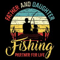 Father Daughter Fishing Partner For Life Retro Matching Dad Impact Tech Backpack