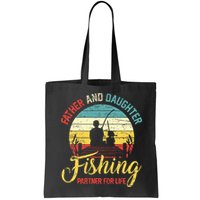 Father Daughter Fishing Partner For Life Retro Matching Dad Bag