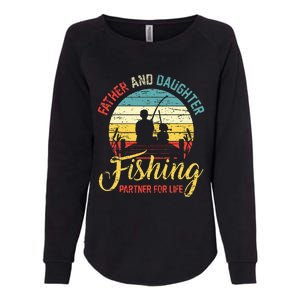 Father Daughter Fishing Partner For Life Retro Matching Dad Womens California Wash Sweatshirt