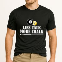 Father's Day Funny LESS TALK MORE CHALK BILLIARDS Pool Player Gift For Dad Performance Shirt