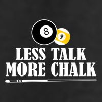 Father's Day Funny LESS TALK MORE CHALK BILLIARDS Pool Player Gift For Dad Trucker Hat