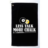 Father's Day Funny LESS TALK MORE CHALK BILLIARDS Pool Player Gift For Dad Golf Towel