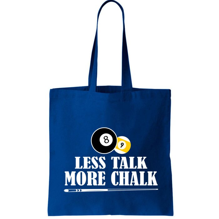 Father's Day Funny LESS TALK MORE CHALK BILLIARDS Pool Player Gift For Dad Bag