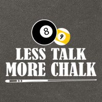 Father's Day Funny LESS TALK MORE CHALK BILLIARDS Pool Player Gift For Dad Cotton Canvas Backpack