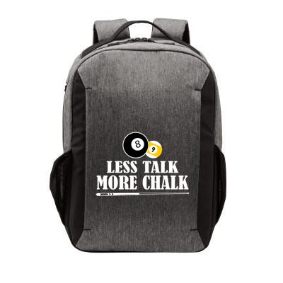 Father's Day Funny LESS TALK MORE CHALK BILLIARDS Pool Player Gift For Dad Vector Backpack