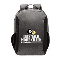 Father's Day Funny LESS TALK MORE CHALK BILLIARDS Pool Player Gift For Dad Vector Backpack