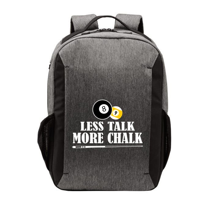 Father's Day Funny LESS TALK MORE CHALK BILLIARDS Pool Player Gift For Dad Vector Backpack