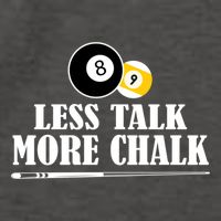 Father's Day Funny LESS TALK MORE CHALK BILLIARDS Pool Player Gift For Dad Vector Backpack