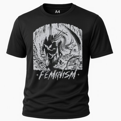 Feminism Dragon Fantasy Cooling Performance Crew T-Shirt