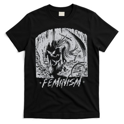 Feminism Dragon Fantasy T-Shirt