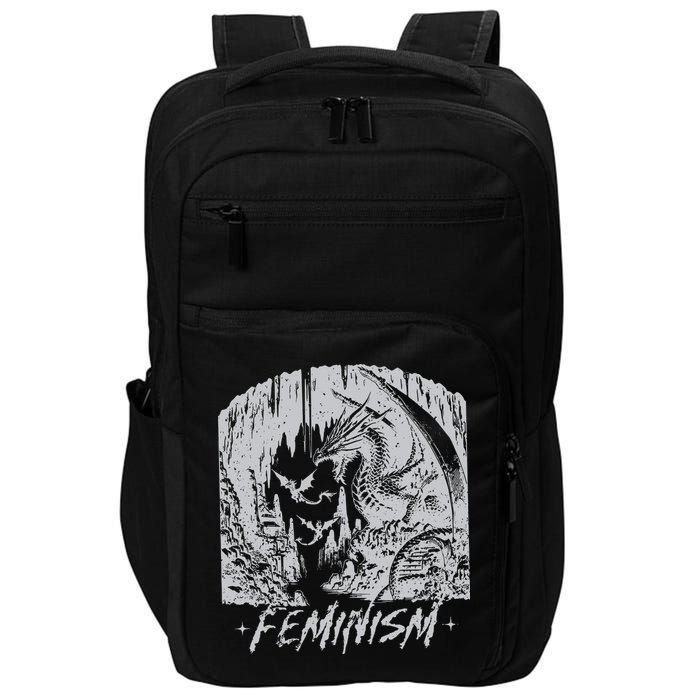 Feminism Dragon Fantasy Impact Tech Backpack