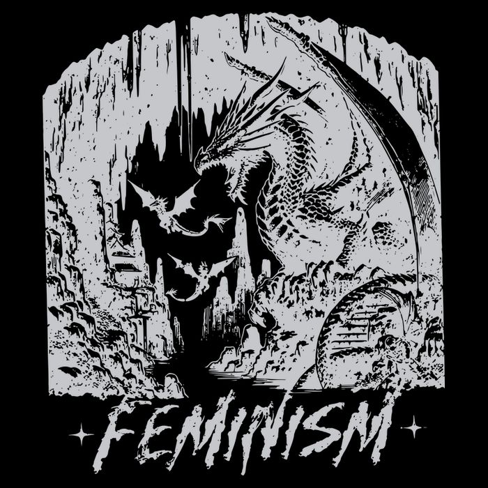 Feminism Dragon Fantasy Impact Tech Backpack