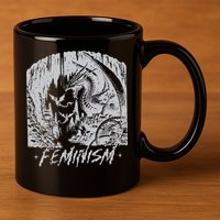 Feminism Dragon Fantasy 11oz C Handle Ceramic Mug