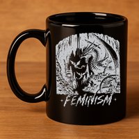 Feminism Dragon Fantasy 11oz C Handle Ceramic Mug