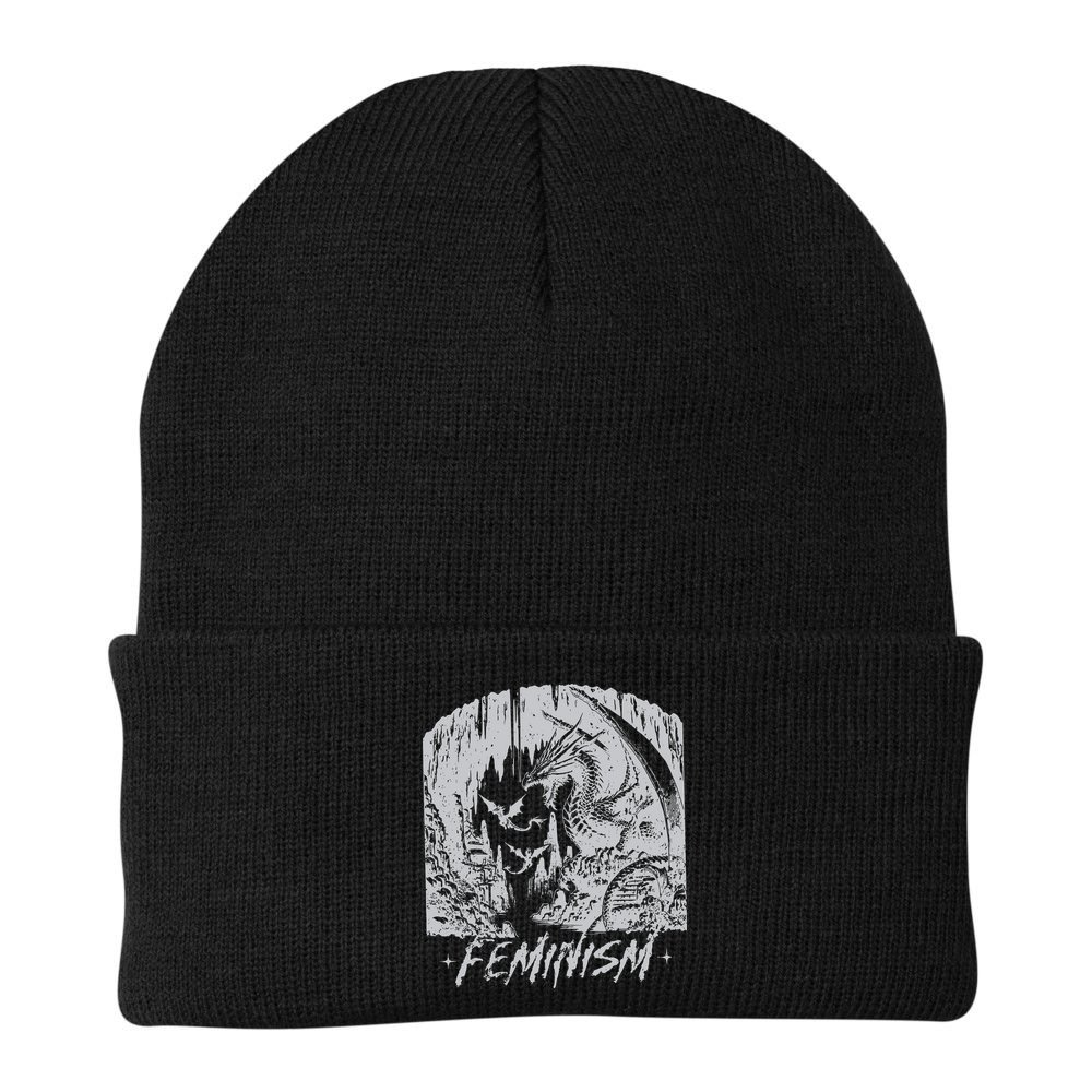 Feminism Dragon Fantasy Beanie