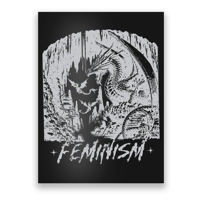 Feminism Dragon Fantasy Poster
