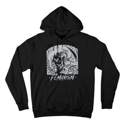 Feminism Dragon Fantasy Tall Hoodie