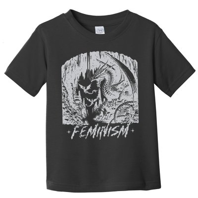 Feminism Dragon Fantasy Toddler T-Shirt