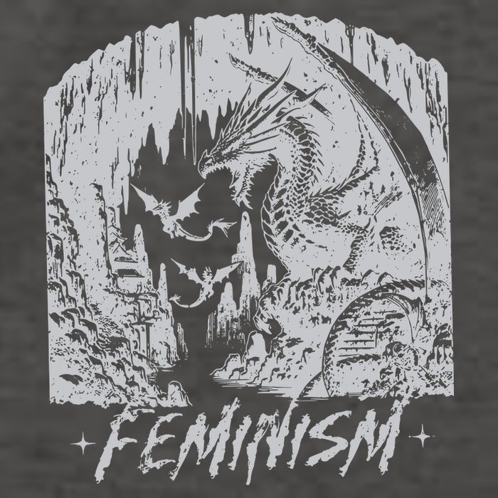 Feminism Dragon Fantasy Vector Backpack