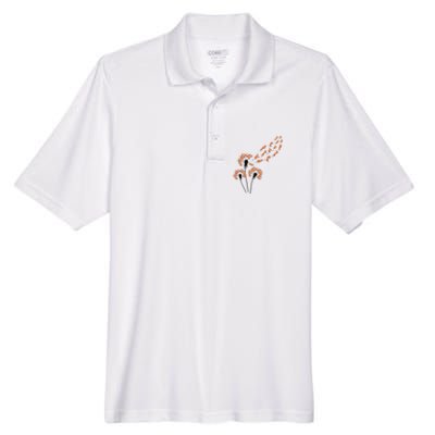 Flower Dandelion Foxes For Fox Lover Fox Men's Origin Performance Pique Polo