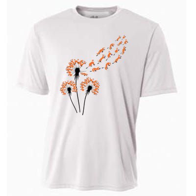 Flower Dandelion Foxes For Fox Lover Fox Cooling Performance Crew T-Shirt