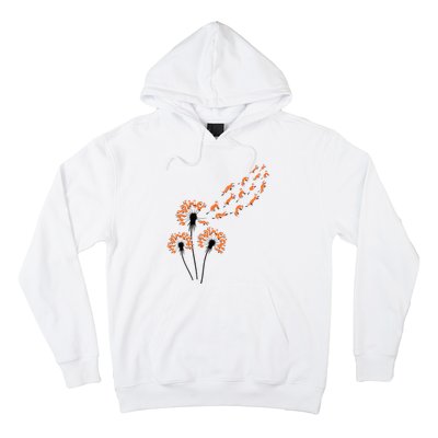 Flower Dandelion Foxes For Fox Lover Fox Hoodie