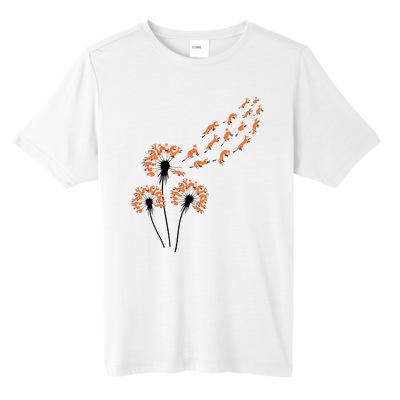 Flower Dandelion Foxes For Fox Lover Fox Tall Fusion ChromaSoft Performance T-Shirt