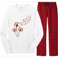 Flower Dandelion Foxes For Fox Lover Fox Long Sleeve Pajama Set