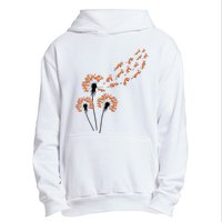 Flower Dandelion Foxes For Fox Lover Fox Urban Pullover Hoodie