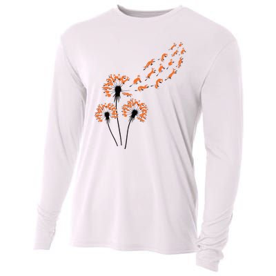 Flower Dandelion Foxes For Fox Lover Fox Cooling Performance Long Sleeve Crew