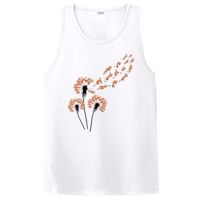 Flower Dandelion Foxes For Fox Lover Fox PosiCharge Competitor Tank