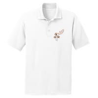 Flower Dandelion Foxes For Fox Lover Fox PosiCharge RacerMesh Polo