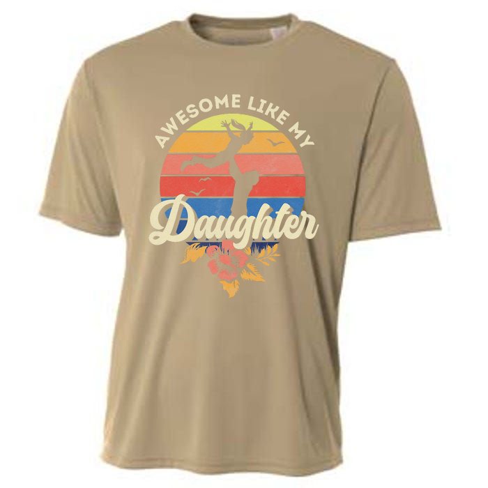 FatherS Day From Daughter Awesome Like My Daughter Cooling Performance Crew T-Shirt