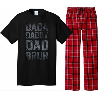 Fathers Day For Dad Funny Dada Daddy Dad Bruh Pajama Set