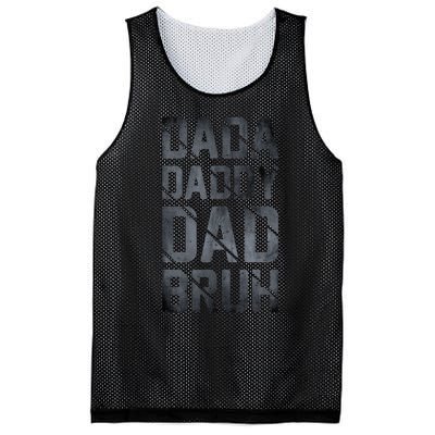 Fathers Day For Dad Funny Dada Daddy Dad Bruh Mesh Reversible Basketball Jersey Tank