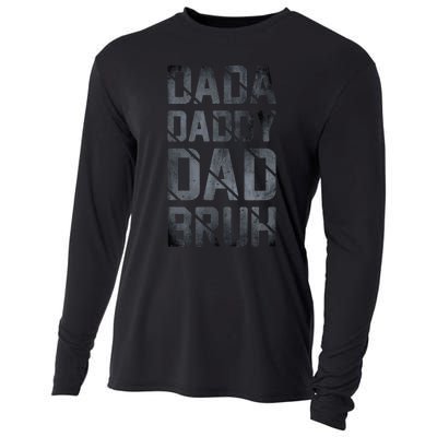 Fathers Day For Dad Funny Dada Daddy Dad Bruh Cooling Performance Long Sleeve Crew