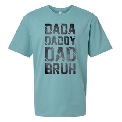 Fathers Day For Dad Funny Dada Daddy Dad Bruh Sueded Cloud Jersey T-Shirt