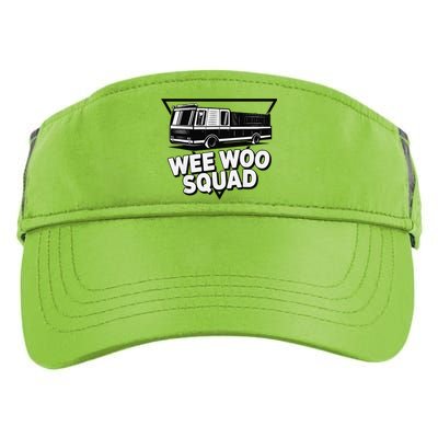 Funny Design For And Adults Wee Woo Squad Fire Truck Adult Drive Performance Visor