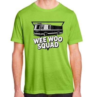 Funny Design For And Adults Wee Woo Squad Fire Truck Adult ChromaSoft Performance T-Shirt