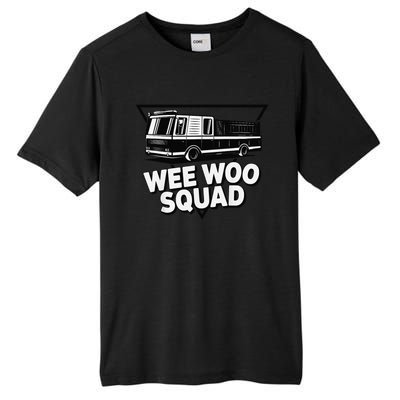 Funny Design For And Adults Wee Woo Squad Fire Truck Tall Fusion ChromaSoft Performance T-Shirt