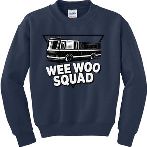 Funny Design For And Adults Wee Woo Squad Fire Truck Kids Sweatshirt