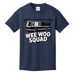 Funny Design For And Adults Wee Woo Squad Fire Truck Kids T-Shirt