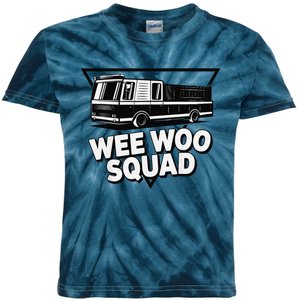 Funny Design For And Adults Wee Woo Squad Fire Truck Kids Tie-Dye T-Shirt