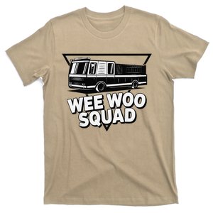 Funny Design For And Adults Wee Woo Squad Fire Truck T-Shirt