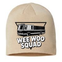 Funny Design For And Adults Wee Woo Squad Fire Truck Sustainable Beanie