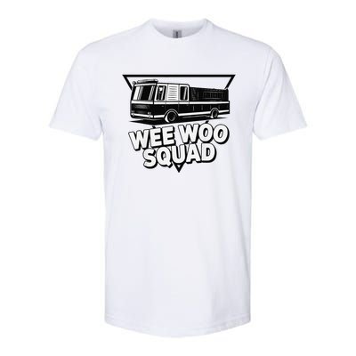 Funny Design For And Adults Wee Woo Squad Fire Truck Softstyle CVC T-Shirt