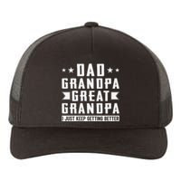 Fathers Day From Grandkids Dad Grandpa Great Grandpa Yupoong Adult 5-Panel Trucker Hat