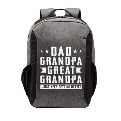 Fathers Day From Grandkids Dad Grandpa Great Grandpa Vector Backpack