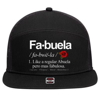 Fabuela Definiton 7 Panel Mesh Trucker Snapback Hat