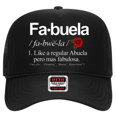 Fabuela Definiton High Crown Mesh Back Trucker Hat